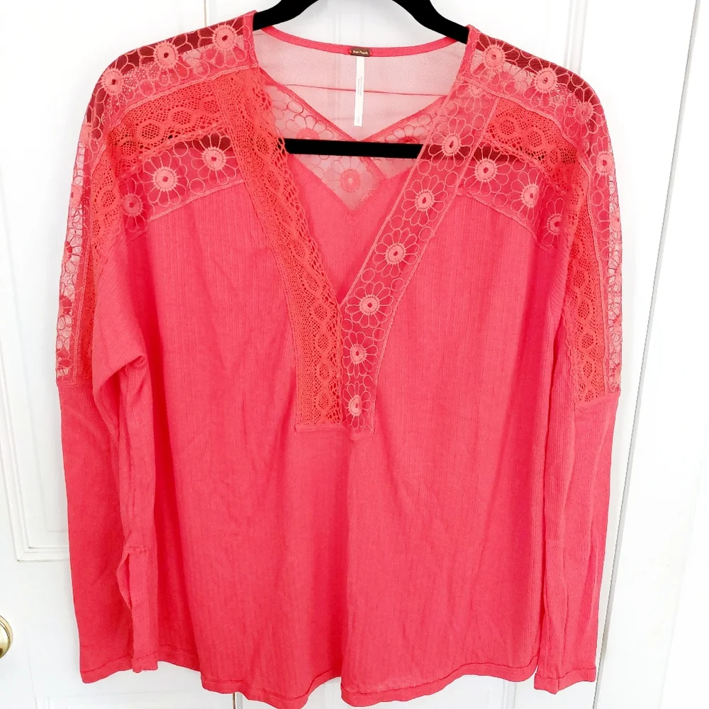 Free People Boho Blouse, Roomy Sz Small EUC